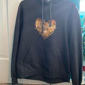 Dark grey Hamilton hoodie, worn only a few times, very comfortable.
